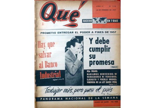 revista Qué,  de Rogelio Frigerio